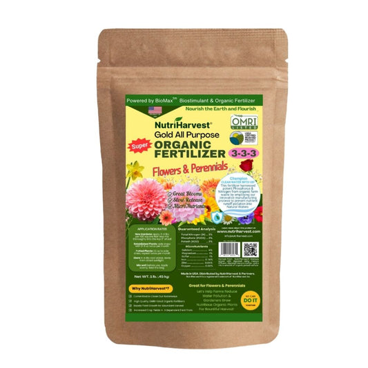 NutriHarvest® Gold Super Organic Fertilizer & Biostimulant for Plants, in Resealable Bag